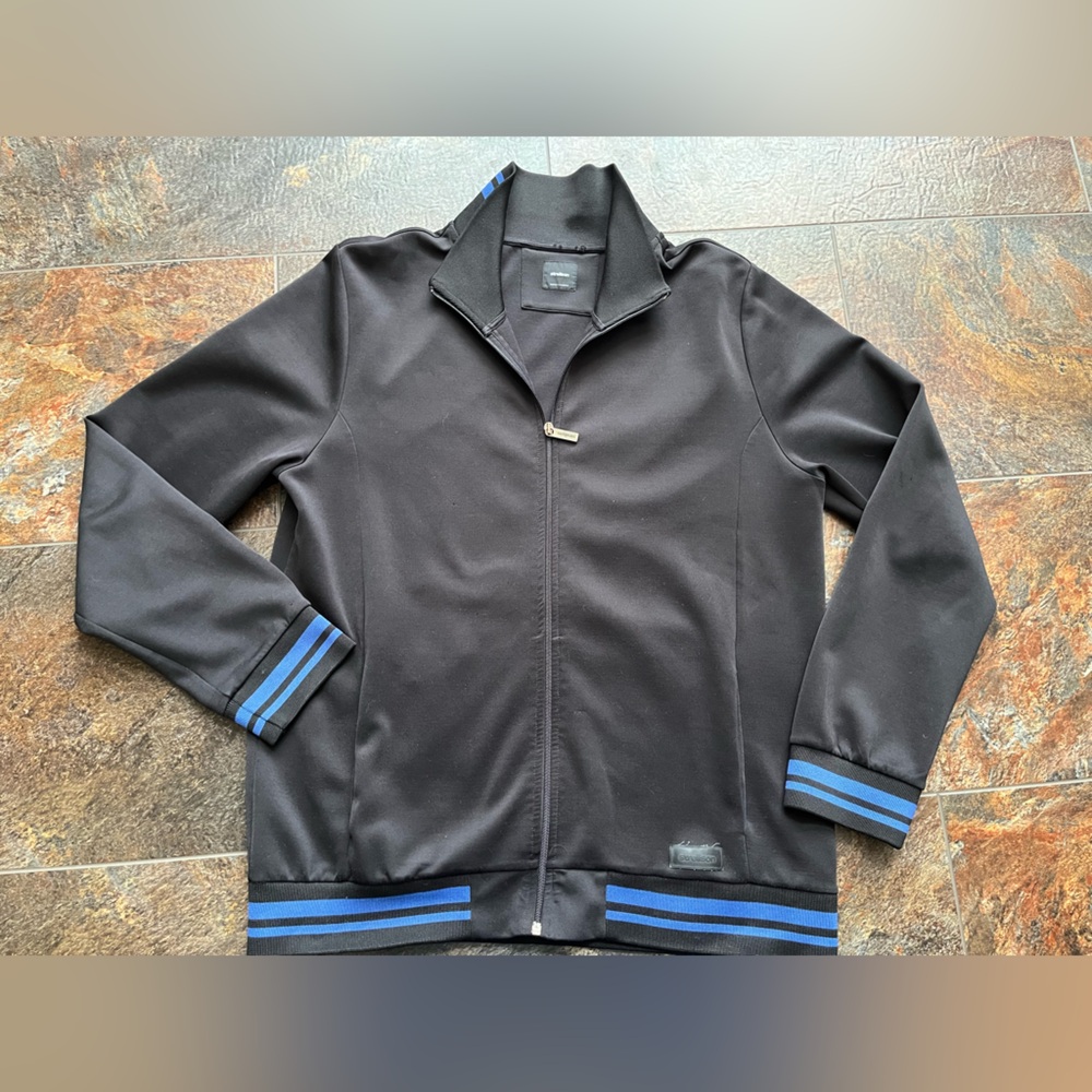 Men’s Strellson black with  blue full zip track performance jacket. Size XL - Picture 4 of 16